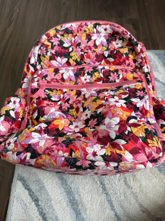 Vera Bradley Campus Backpack and Crossbody Lunchbox Pink Floral Pattern main image 5